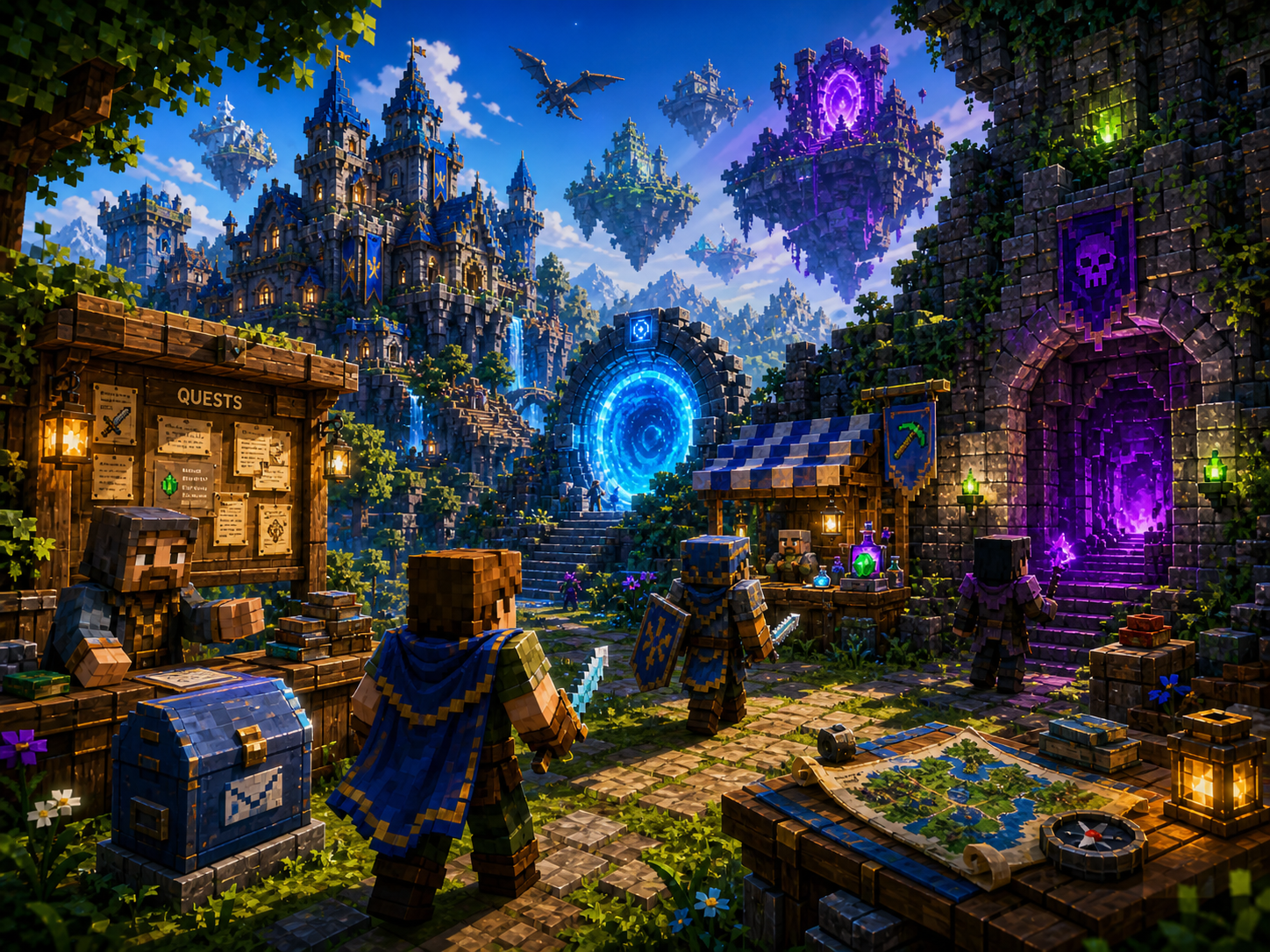 ImagineCraft RPG survival gameplay scene